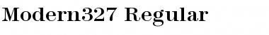Modern327 Regular Font