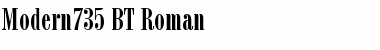 Modern735 BT Roman Font