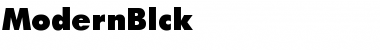 Download ModernBlck Font