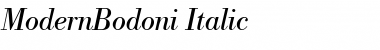 ModernBodoni Italic Font