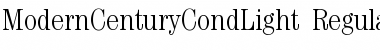 Download ModernCenturyCondLight Font