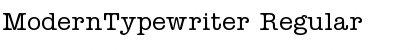 Download ModernTypewriter Font