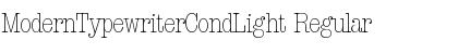 Download ModernTypewriterCondLight Font