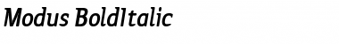 Modus BoldItalic Font