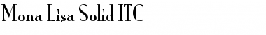 Download Mona Lisa Solid ITC Font