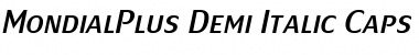 Download MondialPlus Demi Italic Caps Font