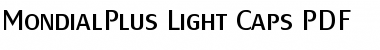 MondialPlus Light Caps Regular Font