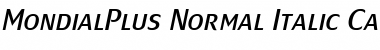 Download MondialPlus Normal Italic Caps Font