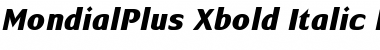 MondialPlus Xbold Italic Font