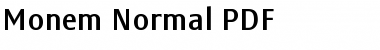 Monem Normal Regular Font