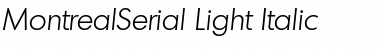 Download MontrealSerial-Light Font