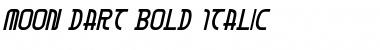 Download Moon Dart Bold Italic Font