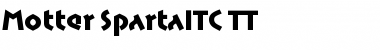 Motter SpartaITC TT Regular Font