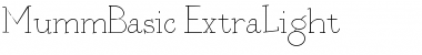 MummBasic ExtraLight Font