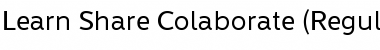 Learn Share Colaborate Regular Font