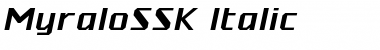 MyraloSSK Italic Font