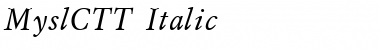 MyslCTT Italic
