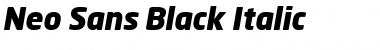 Neo Sans Black Italic