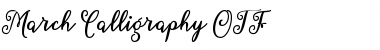 Download March Calligraphy Font