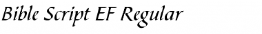 Bible Script EF Regular Regular Font