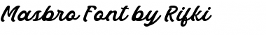 Masbro Regular Font