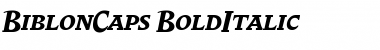 BiblonCaps Bold Italic
