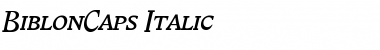 BiblonCaps Italic