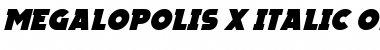 Megalopolis X Italic Font
