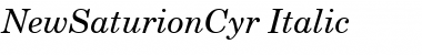 NewSaturionCyr Italic