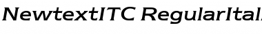 NewtextITC Italic Font