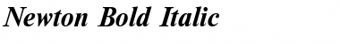 Newton Bold Italic