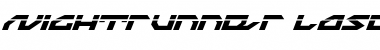 Nightrunner Laser Italic Font