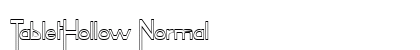 TabletHollow Normal Font Preview TabletHollow Normal Font Preview