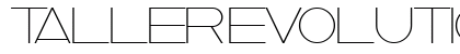 taller evolution Regular Font Preview taller evolution Regular Font Preview