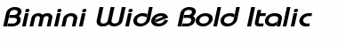 Bimini Wide Bold Italic Font