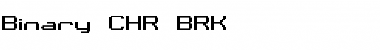 Binary CHR BRK Regular Font
