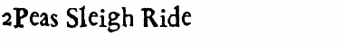 2Peas Sleigh Ride Font