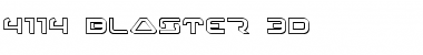 4114 Blaster 3D Regular Font