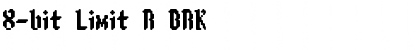 8-bit Limit R BRK Regular Font
