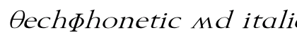 TechPhonetic Wd italic Italic Font TechPhonetic Wd italic Italic Font Preview