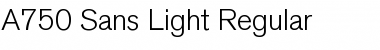 A750-Sans-Light Regular Font