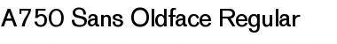 A750-Sans-Oldface Regular Font