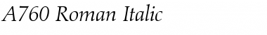 A760-Roman Italic