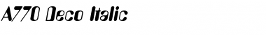 Download A770-Deco Font