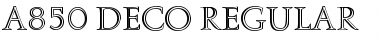 A850-Deco Regular Font