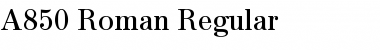 A850-Roman Regular Font