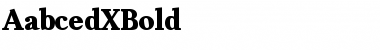 AabcedXBold Regular Font