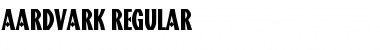 Aardvark Regular Font