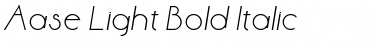 Aase Light Bold Italic Font
