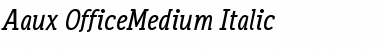 Download Aaux OfficeMedium Italic Font